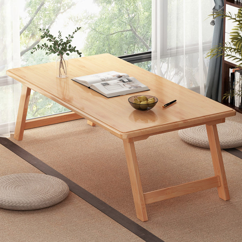 Scandinavian Rectangular Wooden Folding Coffee Cocktail Table Natural Clearhalo 'Coffee & Accent Tables' 'Coffee Tables' 'coffee_tables' 'furn' 'furn_coffee_tables' 'Furniture' 'Living Room Furniture' 5340548