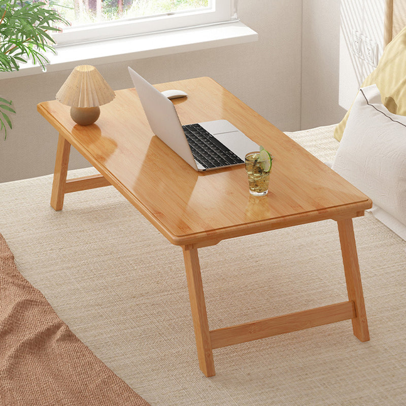 Scandinavian Rectangular Wooden Folding Coffee Cocktail Table 31.5"L x 20"W x 14"H Natural Clearhalo 'Coffee & Accent Tables' 'Coffee Tables' 'coffee_tables' 'furn' 'furn_coffee_tables' 'Furniture' 'Living Room Furniture' 5340549