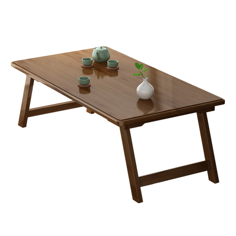 Scandinavian Rectangular Wooden Folding Coffee Cocktail Table 28"L x 16"W x 12"H Walnut Clearhalo 'Coffee & Accent Tables' 'Coffee Tables' 'coffee_tables' 'furn' 'furn_coffee_tables' 'Furniture' 'Living Room Furniture' 5340552