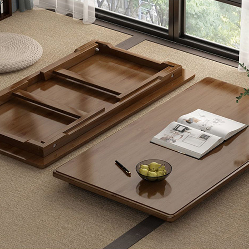 Scandinavian Rectangular Wooden Folding Coffee Cocktail Table Clearhalo 'Coffee & Accent Tables' 'Coffee Tables' 'coffee_tables' 'furn' 'furn_coffee_tables' 'Furniture' 'Living Room Furniture' 5340555