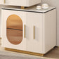 2/3 Pieces Vanity Set, Table With Stone Top & 4 Storage Drawers, Beige