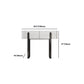 Vanity Metal and Stone Makeup Dressing Table with 2 Drawers, 30.7" Tall Clearhalo 'Bedroom Furniture' 'furn' 'furn_makeup_vanities' 'Furniture' 'Makeup Vanities' 'makeup_vanities' 5340859