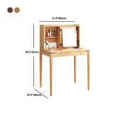 鏡付きの伝統的な虚栄心、スツールと鏡のある48 "の高さの虚栄心セット