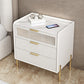 Wood Nightstand 16" Wide Bed Nightstand with Draewrs and Legs Cream 3 Clearhalo 'Bedroom Furniture' 'furn' 'furn_night_stand' 'Furniture' 'night_stand' 'Nightstands' 5340951