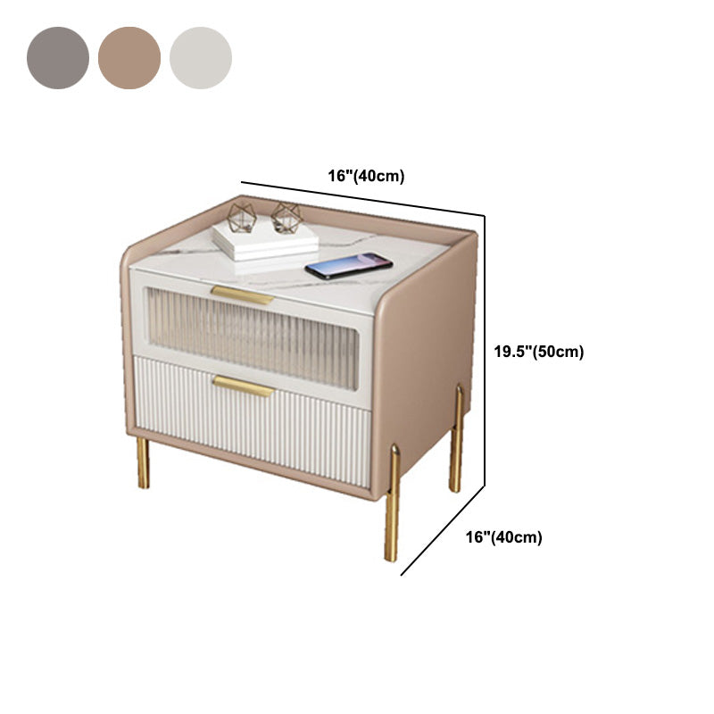 Wood Nightstand 16" Wide Bed Nightstand with Draewrs and Legs Clearhalo 'Bedroom Furniture' 'furn' 'furn_night_stand' 'Furniture' 'night_stand' 'Nightstands' 5340961