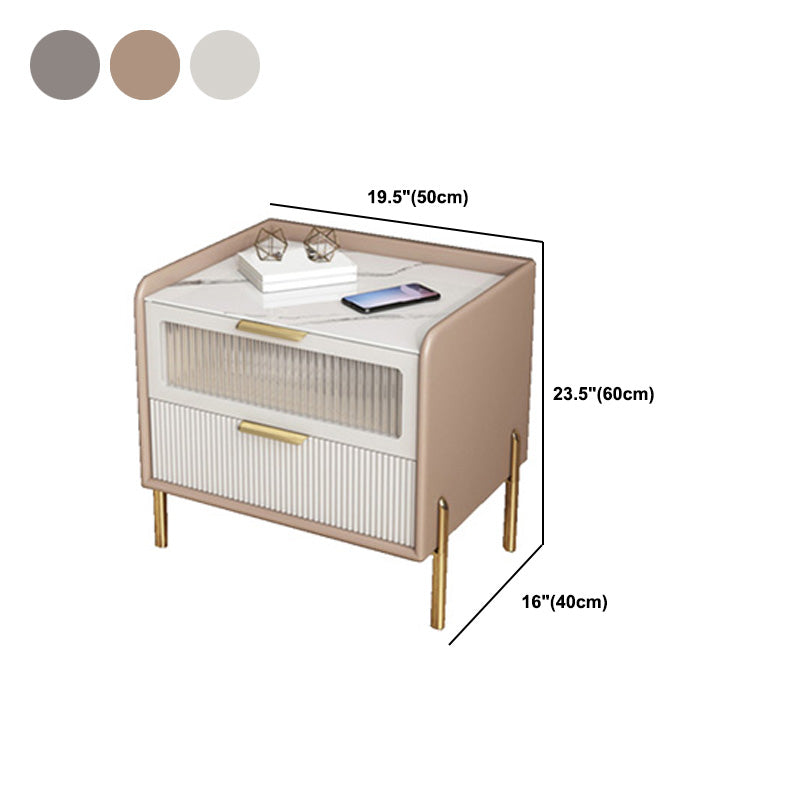 Wood Nightstand 16" Wide Bed Nightstand with Draewrs and Legs Clearhalo 'Bedroom Furniture' 'furn' 'furn_night_stand' 'Furniture' 'night_stand' 'Nightstands' 5340963
