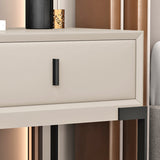 Leather Sled Nightstand 20" Tall Leather Night Table with 1 Drawer Clearhalo 'Bedroom Furniture' 'furn' 'furn_night_stand' 'Furniture' 'night_stand' 'Nightstands' 5340980