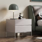 Contemporary Wood Nightstand 20-inch Tall 2-Drawer Night Table with Acrylic Base Clearhalo 'Bedroom Furniture' 'furn' 'furn_night_stand' 'Furniture' 'night_stand' 'Nightstands' 5341067