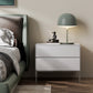 Contemporary Wood Nightstand 20-inch Tall 2-Drawer Night Table with Acrylic Base Clearhalo 'Bedroom Furniture' 'furn' 'furn_night_stand' 'Furniture' 'night_stand' 'Nightstands' 5341070