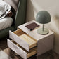 Contemporary Wood Nightstand 20-inch Tall 2-Drawer Night Table with Acrylic Base Clearhalo 'Bedroom Furniture' 'furn' 'furn_night_stand' 'Furniture' 'night_stand' 'Nightstands' 5341079