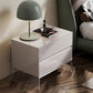 Contemporary Wood Nightstand 20-inch Tall 2-Drawer Night Table with Acrylic Base Clearhalo 'Bedroom Furniture' 'furn' 'furn_night_stand' 'Furniture' 'night_stand' 'Nightstands' 5341080