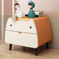 Nórdica linda Nightswer Nightstand de 2 años 17.7 "Mesa nocturna de metal de alto con 4 patas