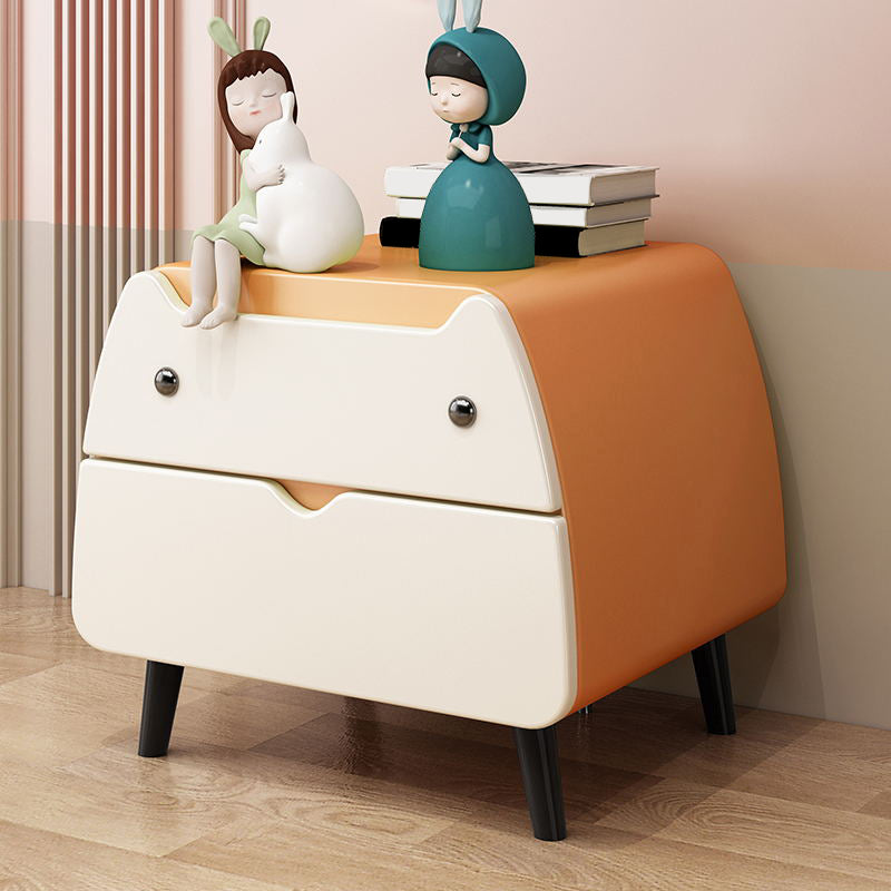 Nórdica linda Nightswer Nightstand de 2 años 17.7 "Mesa nocturna de metal de alto con 4 patas
