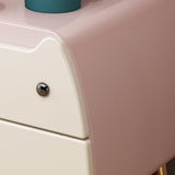 Nórdica linda Nightswer Nightstand de 2 años 17.7 "Mesa nocturna de metal de alto con 4 patas