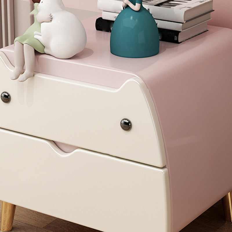 Nórdica linda Nightswer Nightstand de 2 años 17.7 "Mesa nocturna de metal de alto con 4 patas