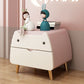 Nórdica linda Nightswer Nightstand de 2 años 17.7 "Mesa nocturna de metal de alto con 4 patas