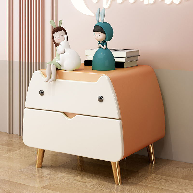 Nórdica linda Nightswer Nightstand de 2 años 17.7 "Mesa nocturna de metal de alto con 4 patas