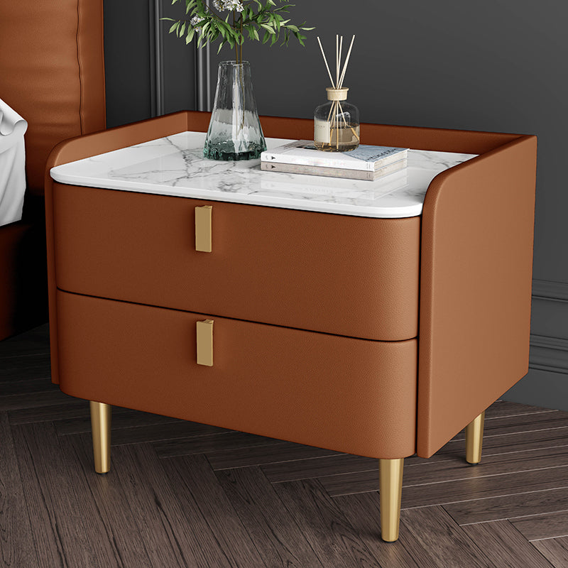 Massivholz Nachttisch, Steinoberteil 20 "groß 2 - Schubladen Nachttisch in Kiefern