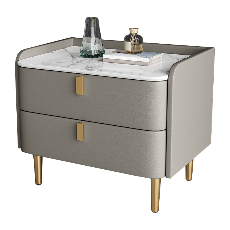 Massivholz Nachttisch, Steinoberteil 20 "groß 2 - Schubladen Nachttisch in Kiefern