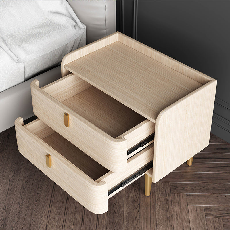 Massivholz Nachttisch, Steinoberteil 20 "groß 2 - Schubladen Nachttisch in Kiefern