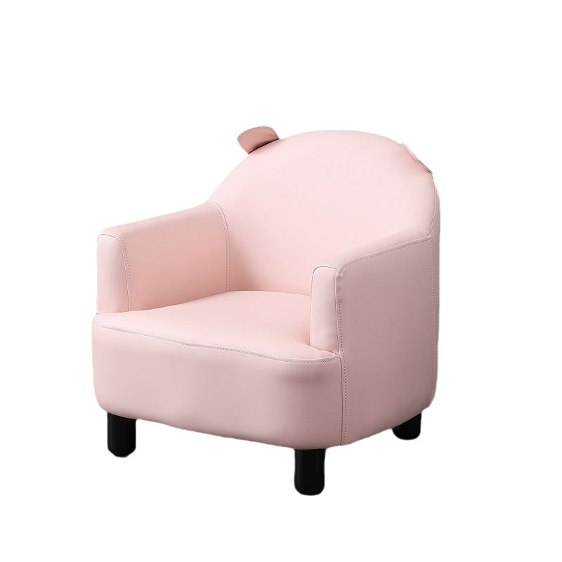 Basic Four Leg Arm Chair Arms Included Barrel Accent Chair, 20.47" W √ó 20.08" L √ó 20.47" H Pink Nappa Without Ottoman Clearhalo 'Accent Chairs' 'accent_chairs' 'Chairs & Seating' 'furn' 'furn_accent_chairs' 'Furniture' 'Living Room Furniture' 5341277