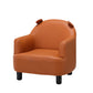 Basic Four Leg Arm Chair Arms Included Barrel Accent Chair, 20.47" W √ó 20.08" L √ó 20.47" H Orange Nappa Without Ottoman Clearhalo 'Accent Chairs' 'accent_chairs' 'Chairs & Seating' 'furn' 'furn_accent_chairs' 'Furniture' 'Living Room Furniture' 5341283