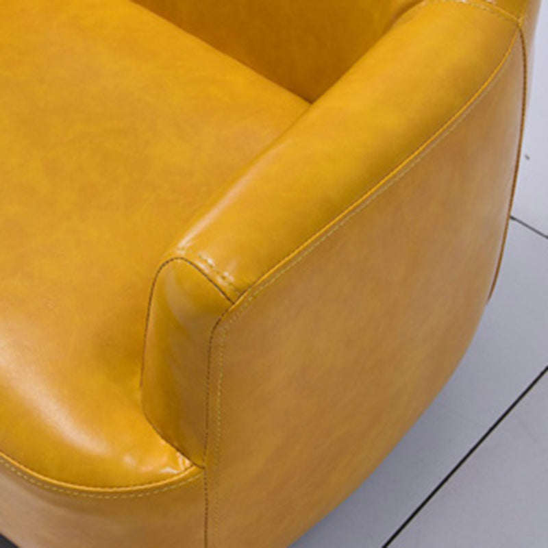 Basic Four Leg Arm Chair Arms Included Barrel Accent Chair, 20.47" W √ó 20.08" L √ó 20.47" H Clearhalo 'Accent Chairs' 'accent_chairs' 'Chairs & Seating' 'furn' 'furn_accent_chairs' 'Furniture' 'Living Room Furniture' 5341292