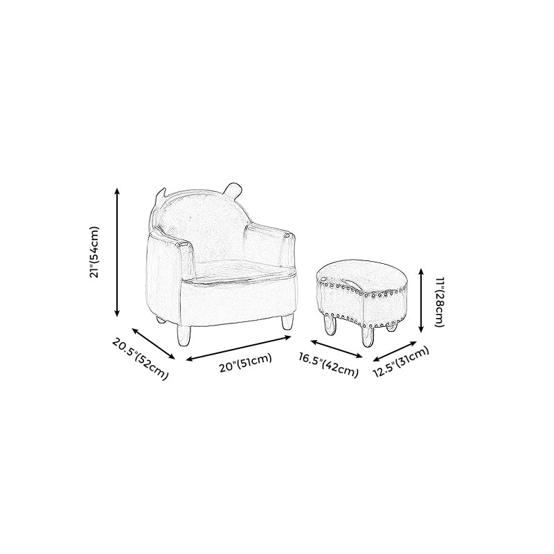 Basic Four Leg Arm Chair Arms Included Barrel Accent Chair, 20.47" W √ó 20.08" L √ó 20.47" H Clearhalo 'Accent Chairs' 'accent_chairs' 'Chairs & Seating' 'furn' 'furn_accent_chairs' 'Furniture' 'Living Room Furniture' 5341299