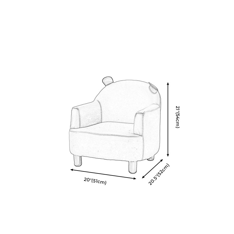 Basic Four Leg Arm Chair Arms Included Barrel Accent Chair, 20.47" W √ó 20.08" L √ó 20.47" H Clearhalo 'Accent Chairs' 'accent_chairs' 'Chairs & Seating' 'furn' 'furn_accent_chairs' 'Furniture' 'Living Room Furniture' 5341300
