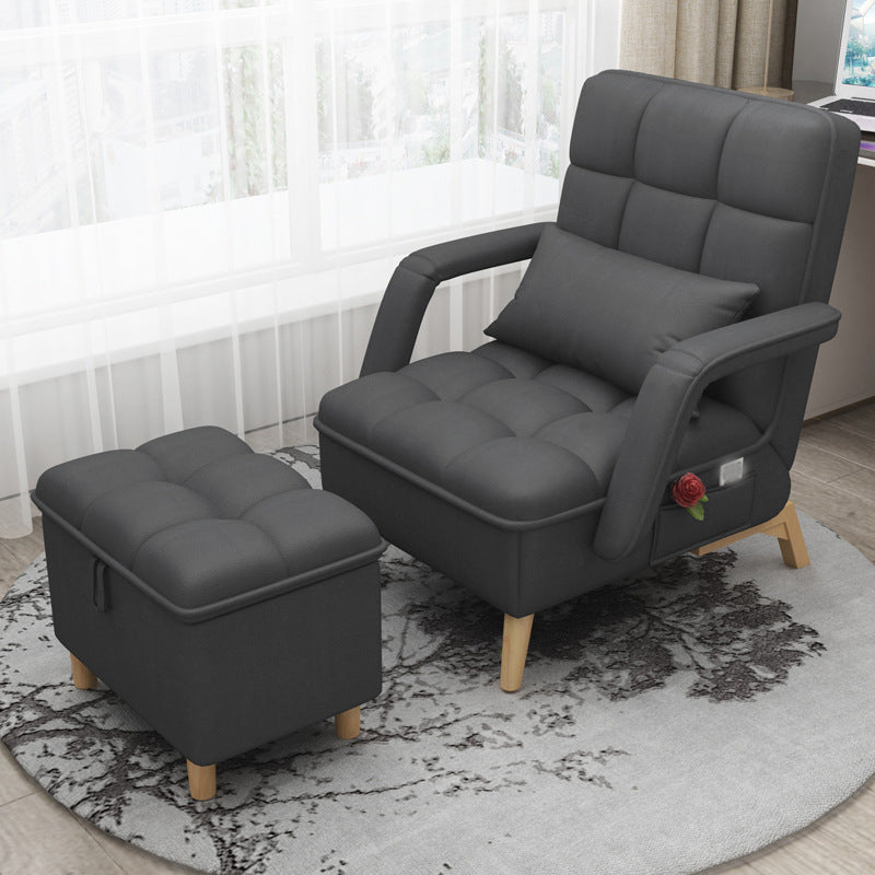 PU Leather/Faux Leather Chair 22" L x 29.5" W x 36.6" H Chair Black Clearhalo 'Accent Chairs' 'accent_chairs' 'Chairs & Seating' 'furn' 'furn_accent_chairs' 'Furniture' 'Living Room Furniture' 5341302