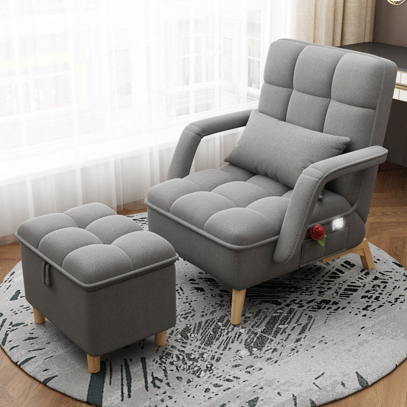 PU Leather/Faux Leather Chair 22" L x 29.5" W x 36.6" H Chair Dark Gray Clearhalo 'Accent Chairs' 'accent_chairs' 'Chairs & Seating' 'furn' 'furn_accent_chairs' 'Furniture' 'Living Room Furniture' 5341308