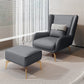 Arms Included Accent Armchair with Basic Four Legs, 30.31" W √ó 37.40" L √ó 33.86" H