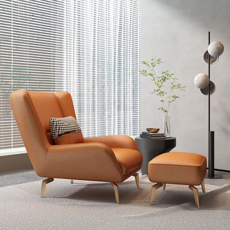 Arms Included Accent Armchair with Basic Four Legs, 30.31" W √ó 37.40" L √ó 33.86" H