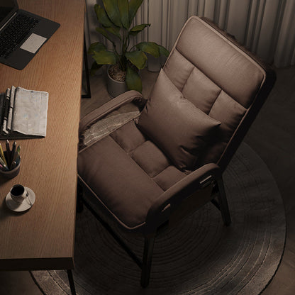 Linen Chair 22" L x20.8 W x36.2"H Convertible Chair for Living Room Coffee Without Ottoman Clearhalo 'Accent Chairs' 'accent_chairs' 'Chairs & Seating' 'furn' 'furn_accent_chairs' 'Furniture' 'Living Room Furniture' 5341407