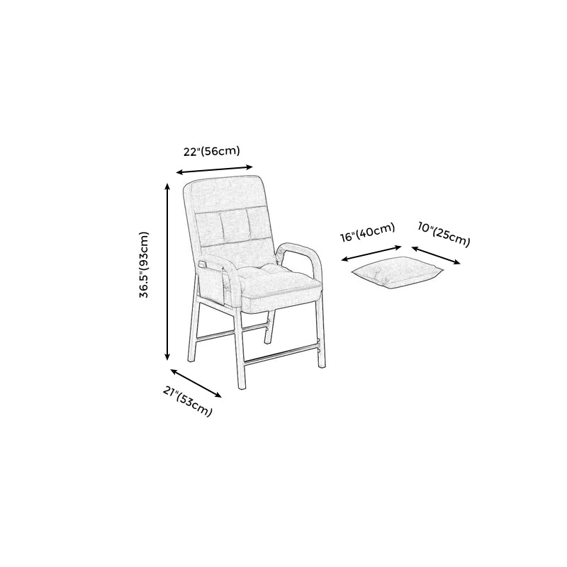 Linen Chair 22" L x20.8 W x36.2"H Convertible Chair for Living Room Clearhalo 'Accent Chairs' 'accent_chairs' 'Chairs & Seating' 'furn' 'furn_accent_chairs' 'Furniture' 'Living Room Furniture' 5341425