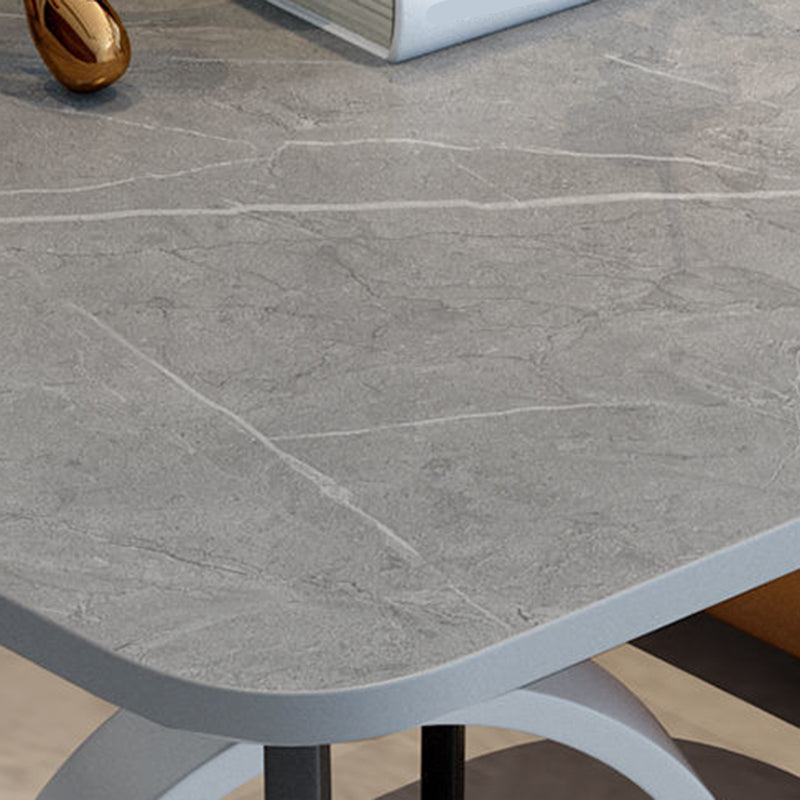 Moderne stijl metalen ijzeren zwarte basisplaat top met opbergrek ronde zijtafel