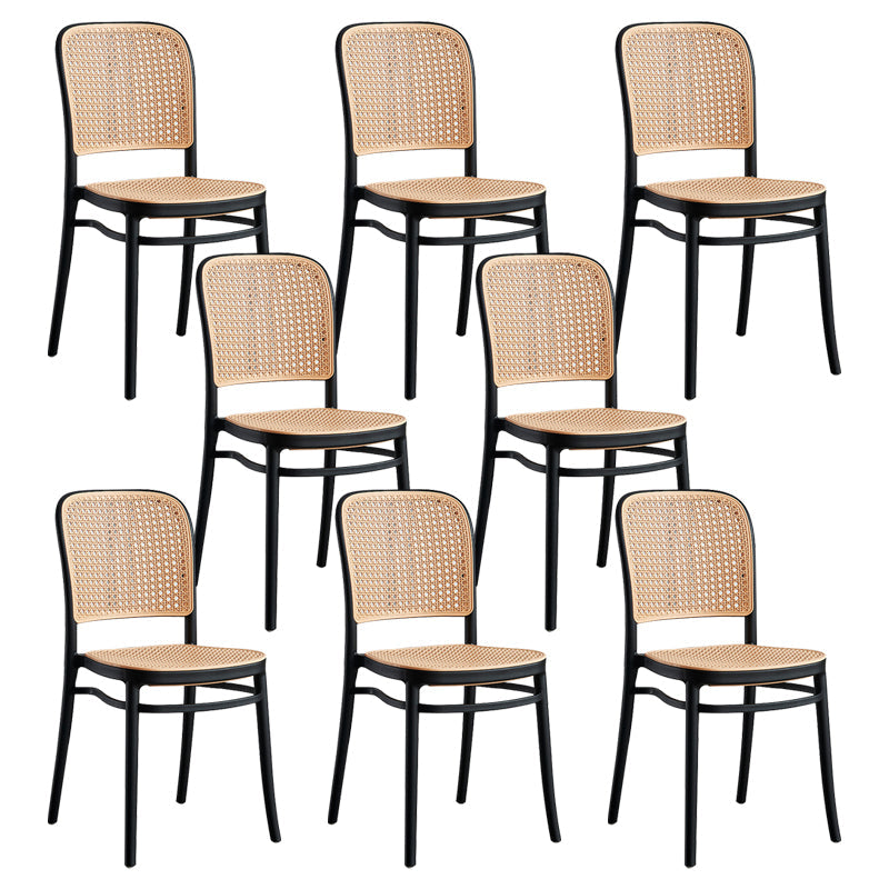 Modern Backrest Armless Counter Stool Plastic Hight Stool for Coffee Shop