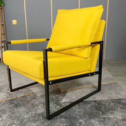 Arms Included Accent Armchair with Loose Back, 31.50" W √ó 27.56" L √ó 35.43" H