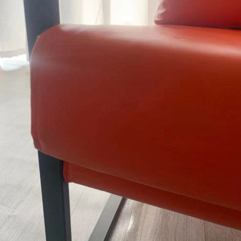 Arms Included Accent Armchair with Loose Back, 31.50" W √ó 27.56" L √ó 35.43" H