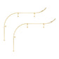 Gorgeous Style Coat Hanger Metal Wall Mounted Coat Rack Living Room 2 Piece Set Clearhalo 'Entry & Mudroom Furniture' 'furn' 'furn_hall_tree_coat_racks' 'Furniture' 'Hall Trees & Coat Racks' 'hall_tree_coat_racks' 5345774