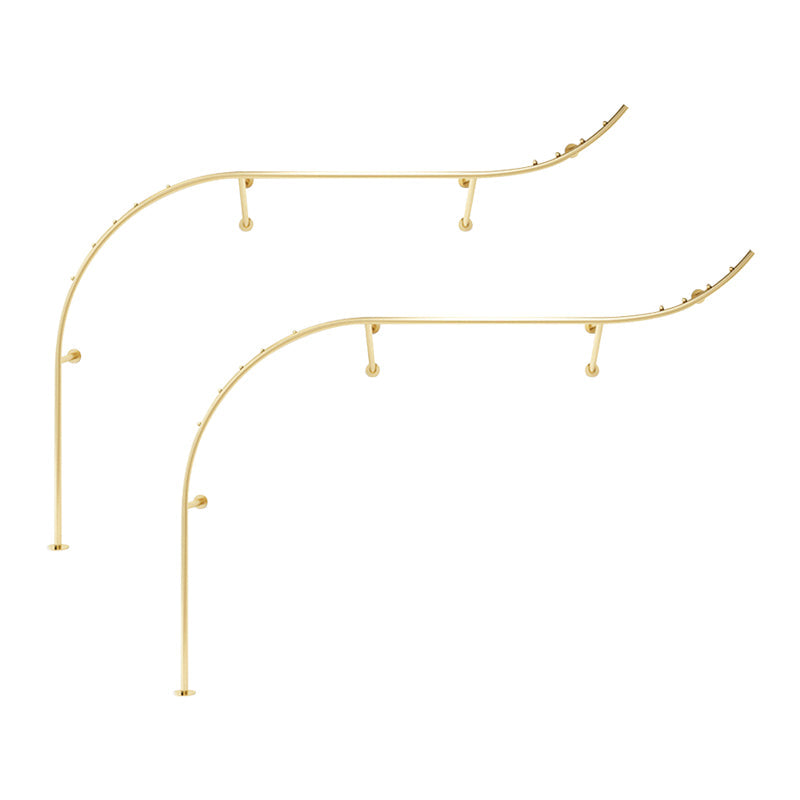Gorgeous Style Coat Hanger Metal Wall Mounted Coat Rack Living Room 2 Piece Set Clearhalo 'Entry & Mudroom Furniture' 'furn' 'furn_hall_tree_coat_racks' 'Furniture' 'Hall Trees & Coat Racks' 'hall_tree_coat_racks' 5345774