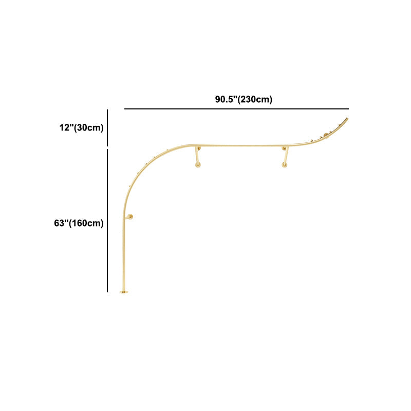 Gorgeous Style Coat Hanger Metal Wall Mounted Coat Rack Living Room Clearhalo 'Entry & Mudroom Furniture' 'furn' 'furn_hall_tree_coat_racks' 'Furniture' 'Hall Trees & Coat Racks' 'hall_tree_coat_racks' 5345790
