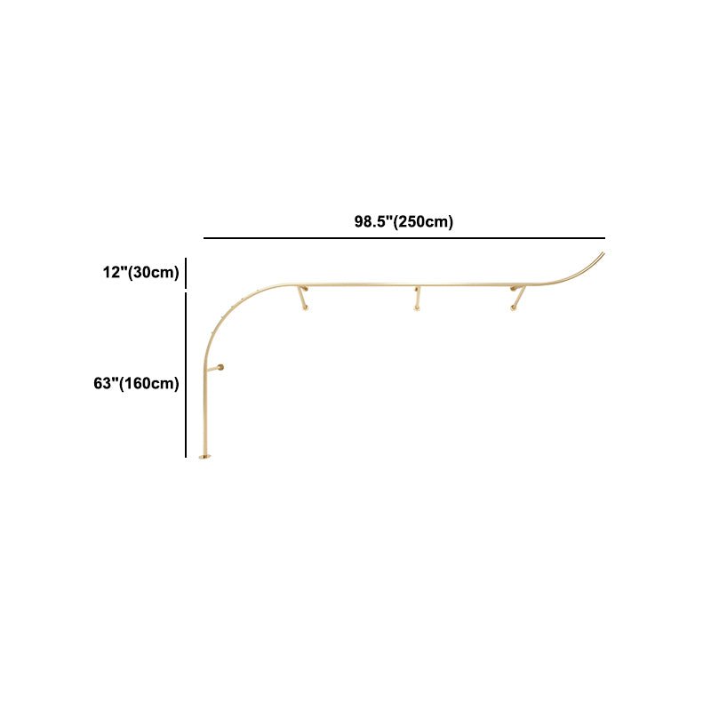 Gorgeous Style Coat Hanger Metal Wall Mounted Coat Rack Living Room Clearhalo 'Entry & Mudroom Furniture' 'furn' 'furn_hall_tree_coat_racks' 'Furniture' 'Hall Trees & Coat Racks' 'hall_tree_coat_racks' 5345791