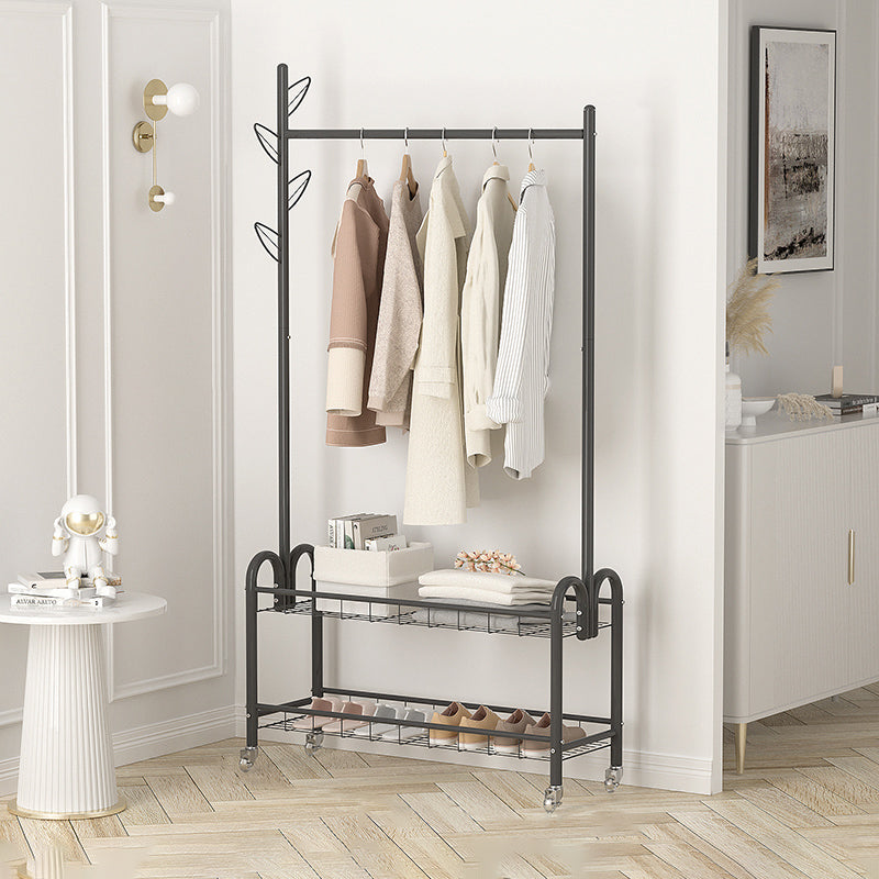 Moderne Metallhalle -Hallbaum -Kleiderbügelhaken und Lagerscheltrack