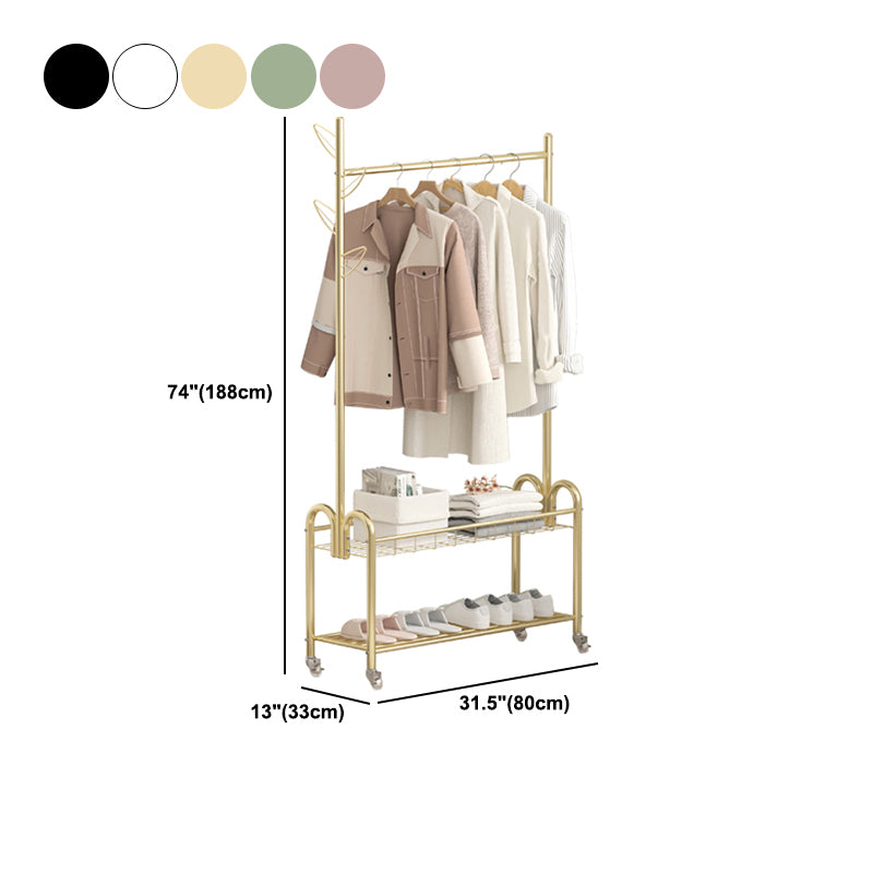 Moderne Metallhalle -Hallbaum -Kleiderbügelhaken und Lagerscheltrack