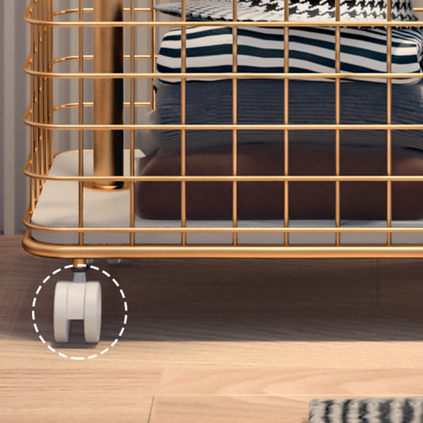 Rastrellino per gancio metallico con pentola da letto contemporanea con deposito