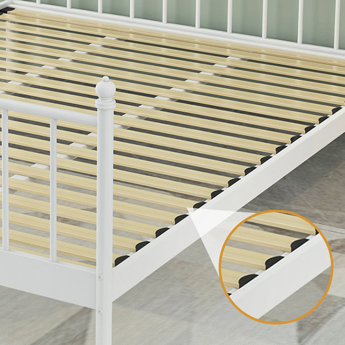 Zeitgenössisches metallisches Low -Profil -Bett mit offenem Rahmen - 47,24 "hoch, Matratze nicht enthalten