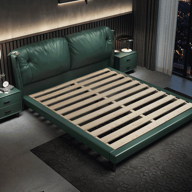 Legno dell'Europa settentrionale e vera pelle con testata imbottita