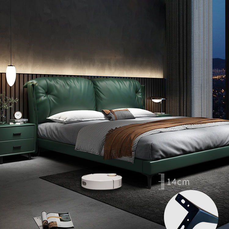 Legno dell'Europa settentrionale e vera pelle con testata imbottita