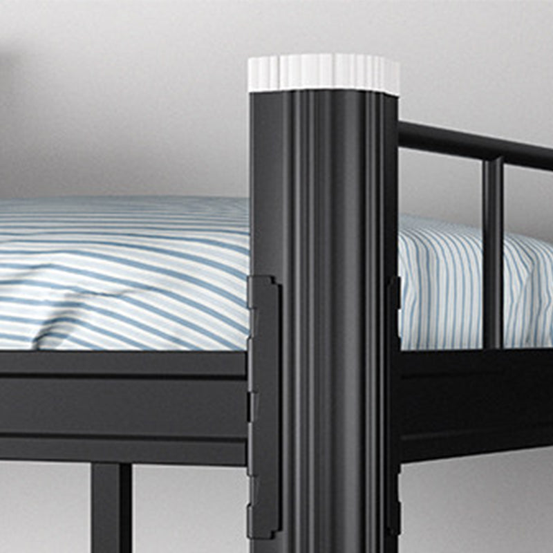 Letto a castello di ferro contemporaneo con gambe metalliche e alte 70,87 "a frame aperto